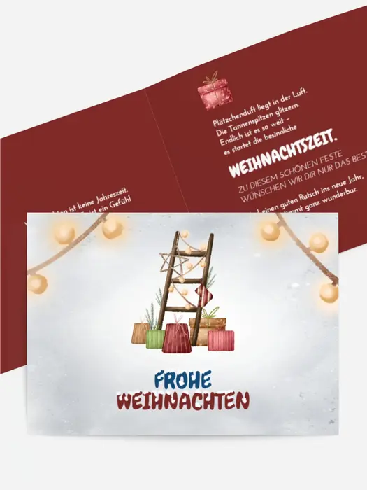 Treppe für Weihnachten